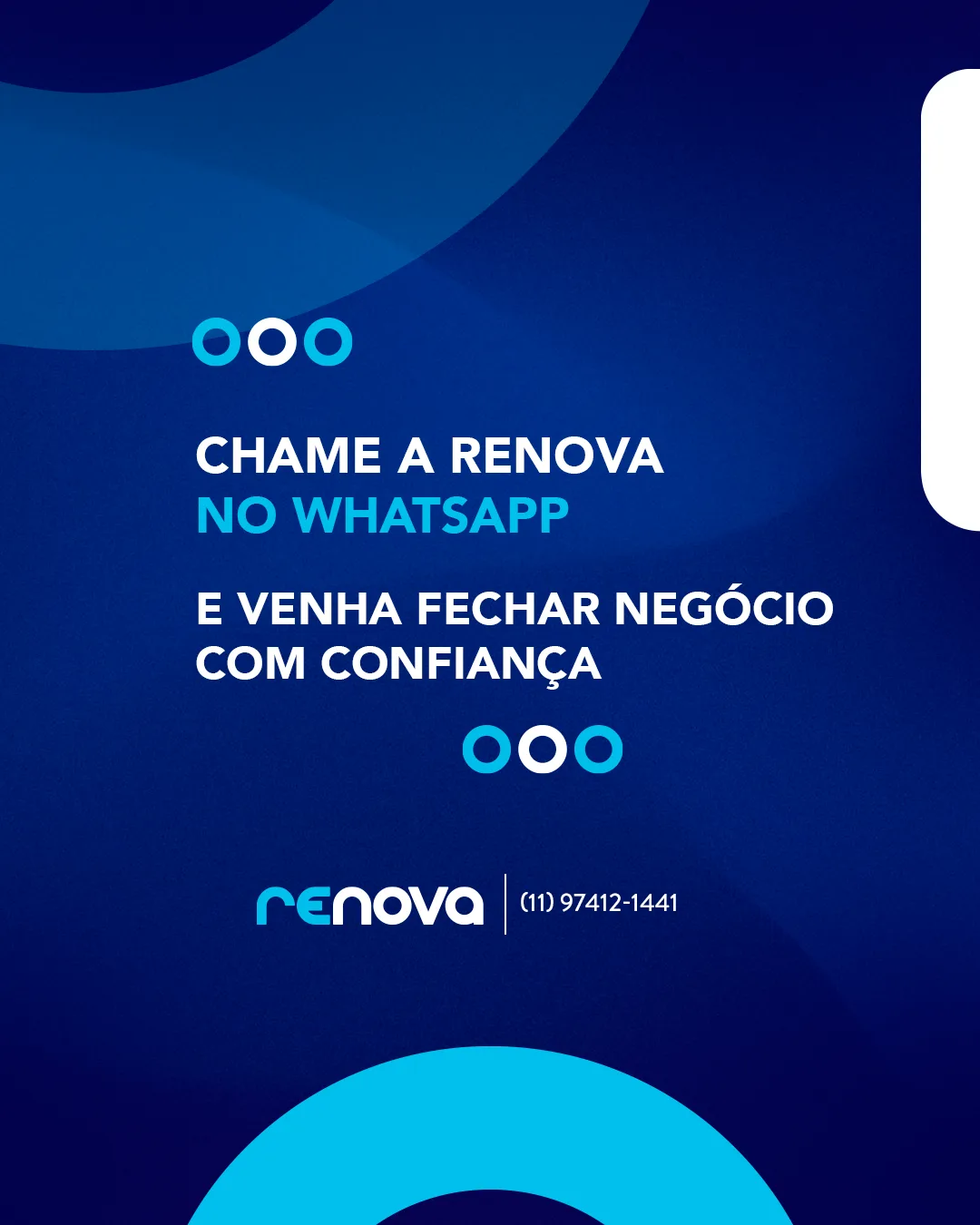 Renova Seminovos — mês 2, carrossel 4, slide 4